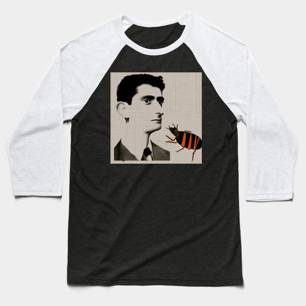 Kafka Baseball T-Shirt by Disputatious